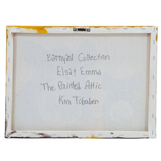 Elsa & Emma The Pigs | 16 X 12 | Canvas Painting | The Painted Attic