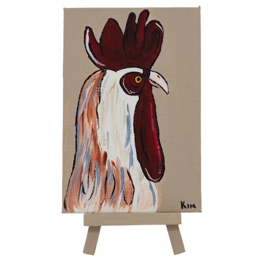 Joseph the Rooster | Easel Included | The Painted Attic