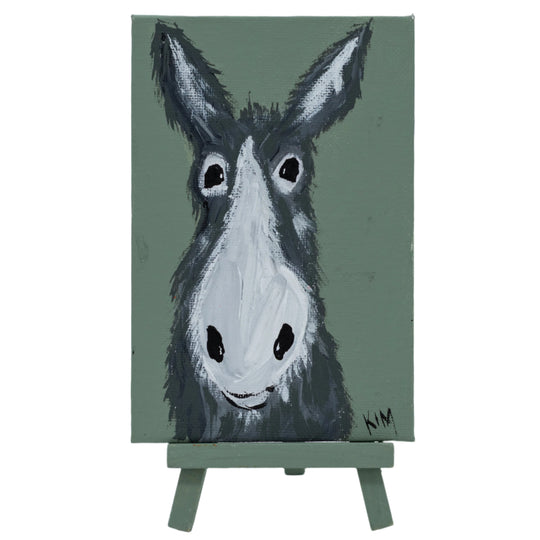 Wesley The Goat | Easel Painting | 4 x 6 | The Painted Attic