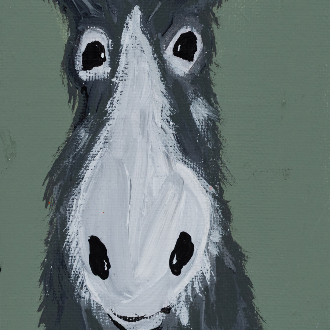 Wesley The Goat | Easel Painting | 4 x 6 | The Painted Attic