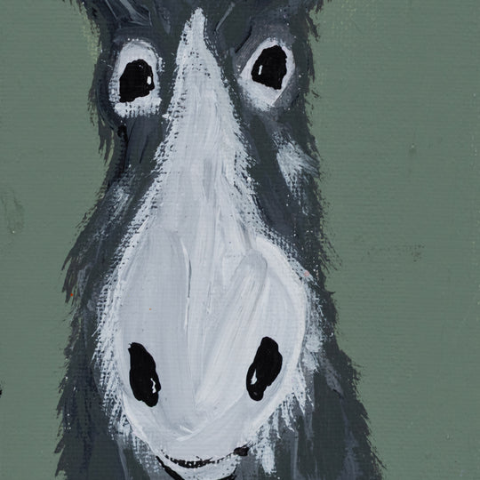 Wesley The Goat | Easel Painting | 4 x 6 | The Painted Attic
