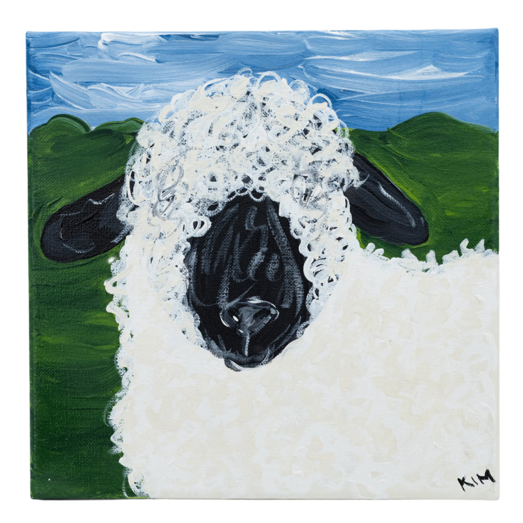 Clarence The Sheep Canvas Painting | 10