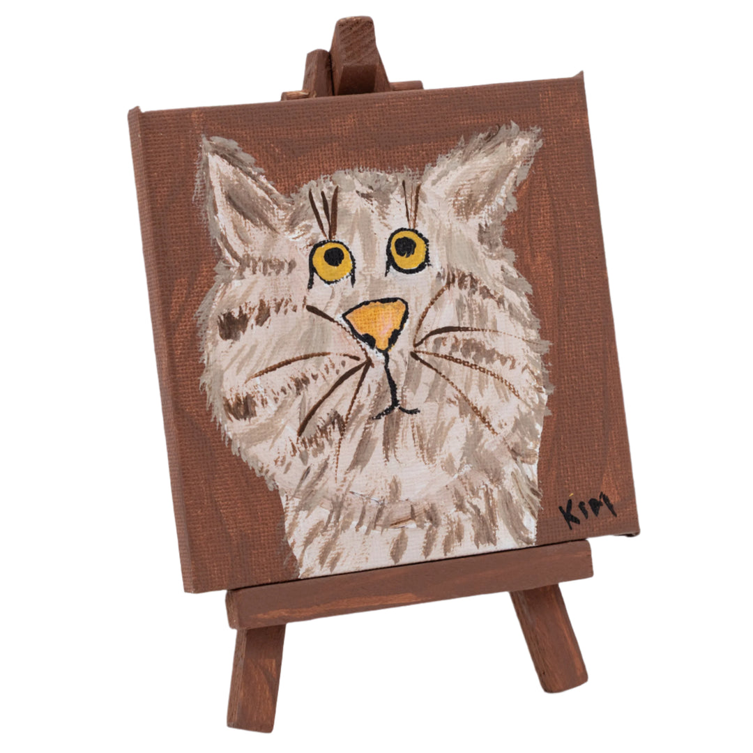 Carlyle the Cat | Easel Included | The Painted Attic