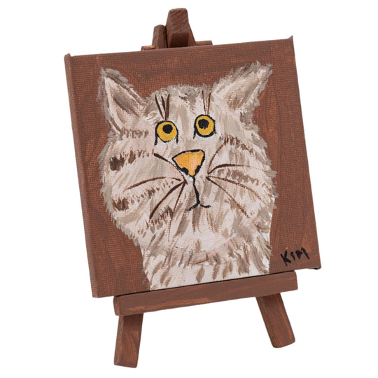Carlyle the Cat | Easel Included | The Painted Attic