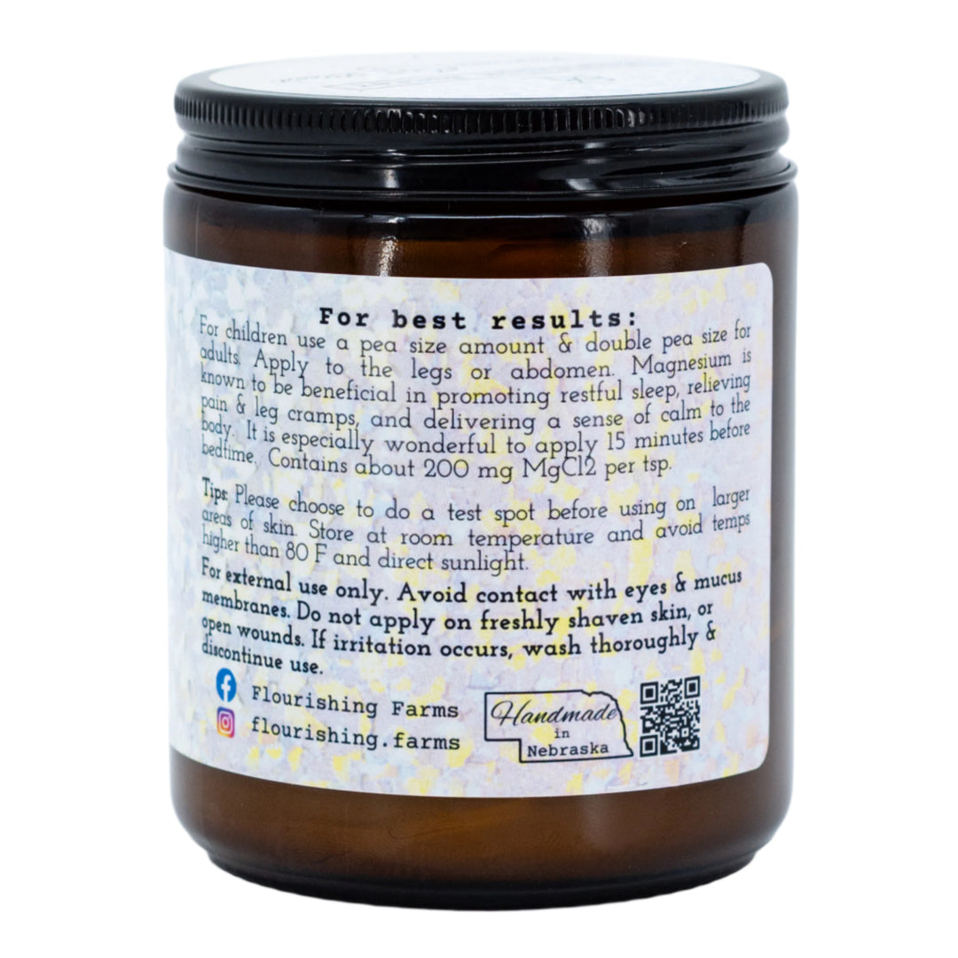 Magnesium Tallow Butter | Bedtime Blend | 8 oz | Flourishing Farms