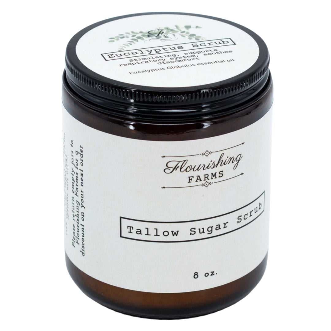 Tallow Sugar Scrub | Multiple Scents and Sizes | Flourishing Farms