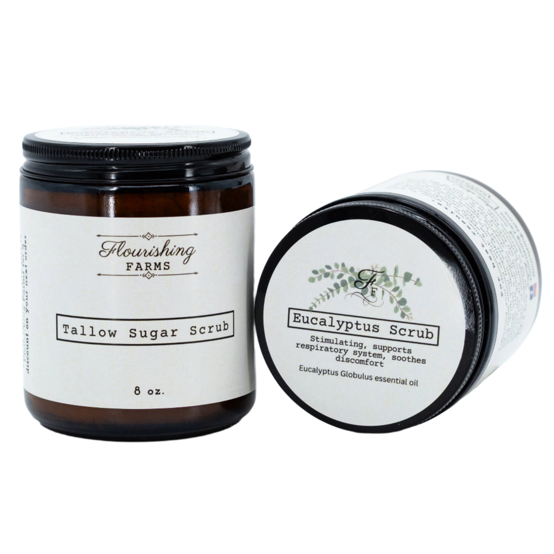 Tallow Sugar Scrub | Multiple Scents and Sizes | Flourishing Farms