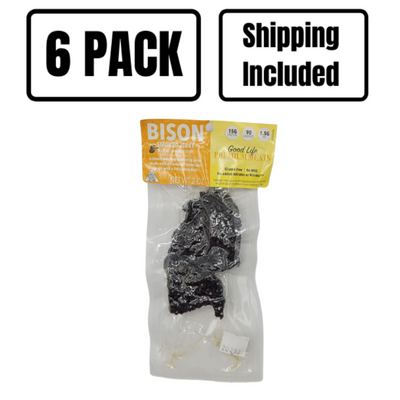 Bison Smoked Jerky | Cowboy Kickin' Spicy | All Natural Bison Meat | No MSG or Nitrates Added | Ready To Eat | Gluten Free Jerky | 2 oz. | Pack of 6 | Shipping Included