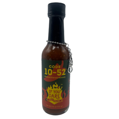 Hot Sauce | Code 10-52 | Resuscitator Needed | 5.5 oz. | Extreme Heat | Endless Possibilities | Authentic Nebraska Hot Sauce | Made With Fresh Ingredients | Perfect Sauce for Spice Lovers | Add A Burst of Heat To All Meals