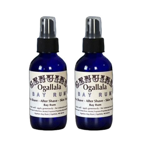 Bay Rum Scented Spray Aftershave | Pack of 2 | Multiple Sizes | Ogallala Bay Rum