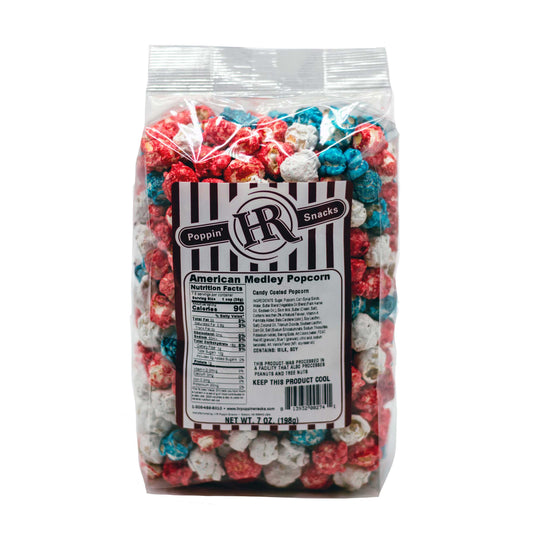 American Medley Popcorn | 4th of July Popcorn | Great Party Popcorn | Pack of 3