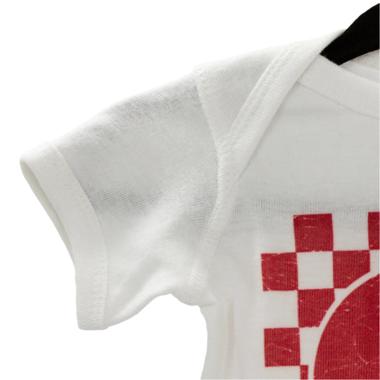 Nebraska Smiley | White and Red Design | Infant & Toddler Sizes | Pretty & Fabulous