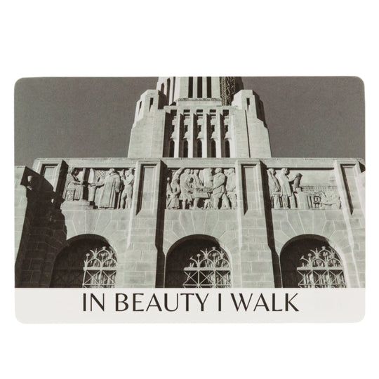 In Beauty I Walk Nebraska Capital Postcard | 8 x 6 in | Sietsma Publishing