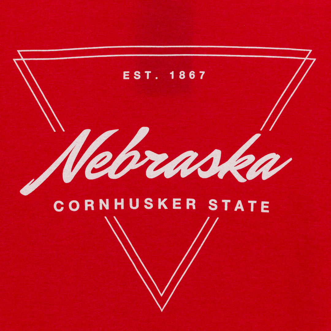 NE Cornhusker State Triangle Est 1867 T-Shirt | Small Town Famous
