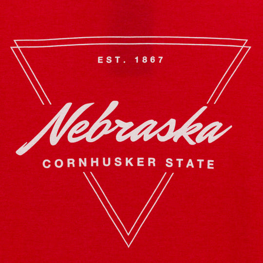 NE Cornhusker State Triangle Est 1867 T-Shirt | Small Town Famous