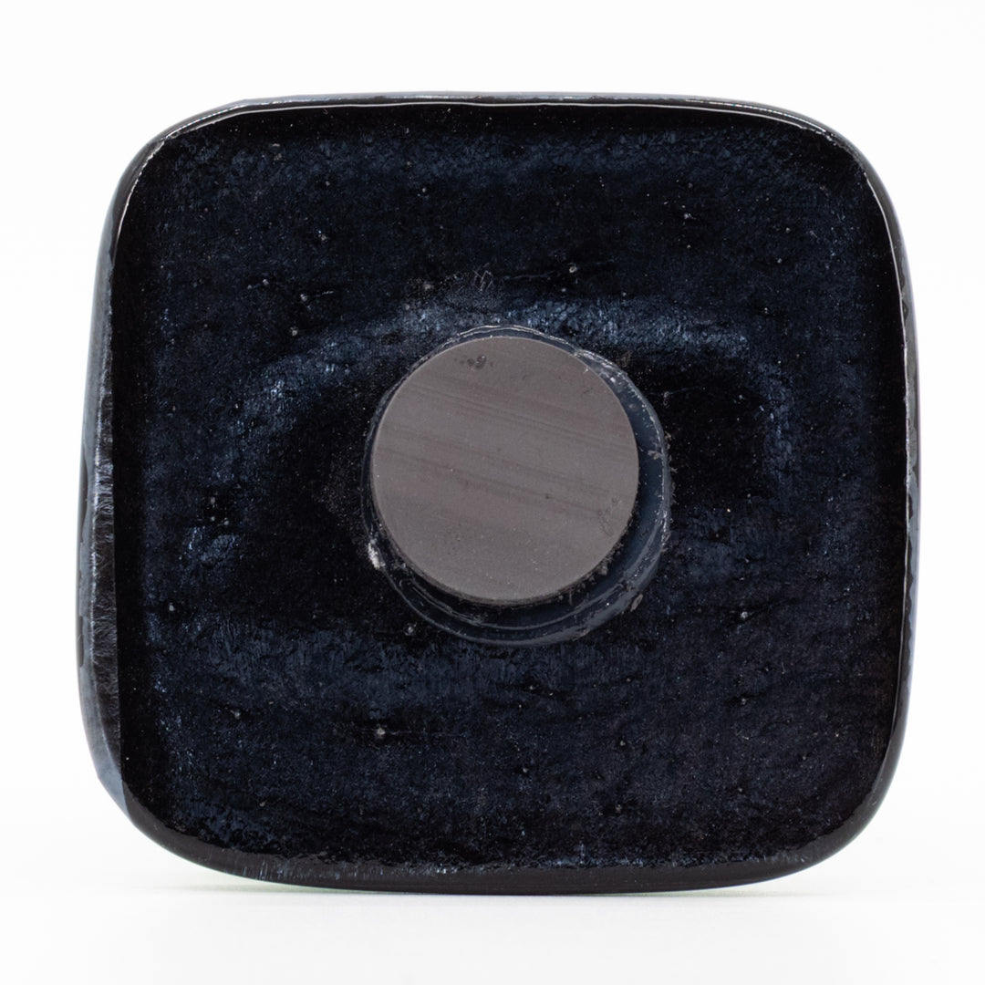 Glass Nebraska State Magnet | Black & Green | Springfield Artworks