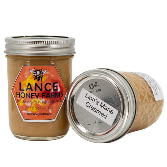 Lion's Mane Creamed Honey | 12 oz | Lance Honey Farms