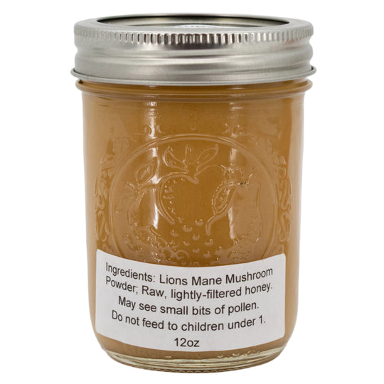 Lion's Mane Creamed Honey | 12 oz | Lance Honey Farms