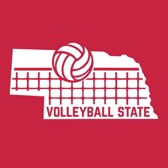 Youth Nebraska Volleyball State T-Shirt | Multiple Sizes | The Hex + The Hive