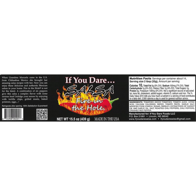 Hot Salsa | Fire In The Hole | 15.5 oz. Jar | 6 Pack | Nebraska Salsa | Made with Simple Ingredients | Made With A Dozen Different Peppers | Packed With Spice | Shipping Included