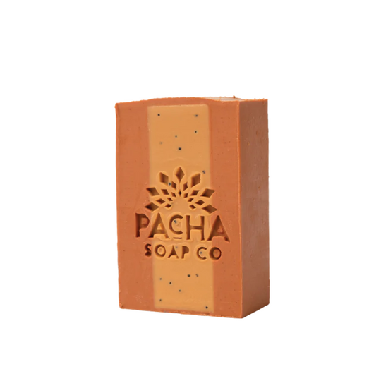 Travel Friendly Bar Soap | Coconut Papaya Scent | Moisturizing | Soothing | Uplifting | 4 oz. Bar