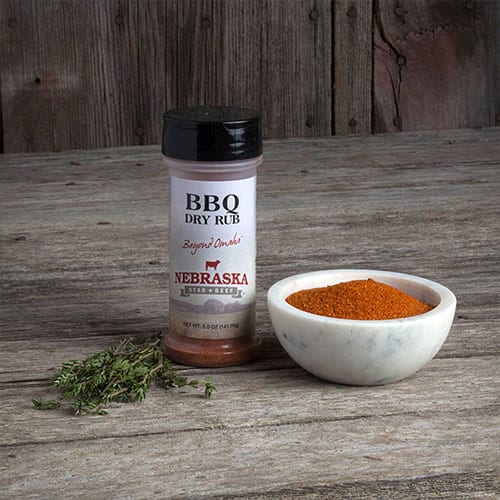 BBQ Dry Rub | 5 oz. Bottle | Big, Bold BBQ Flavor | Used For Smoking & Barbecuing | Carmalized, Tangy Flavor | Sprinkle On Protein & Vegetables | Smoky, Hickory Flavor | Nebraska Seasoning | 12 Pack | Shipping Included