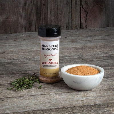 Signature Steak Seasoning | 5 oz. Bottle | Ultimate Steak Seasoning | Adds A Bright & Vibrant Touch To Any Dish | Delicious Blend Of Spices | Accentuates Flavor Of Meat | Nebraska Seasoning | 12 Pack | Shipping Included