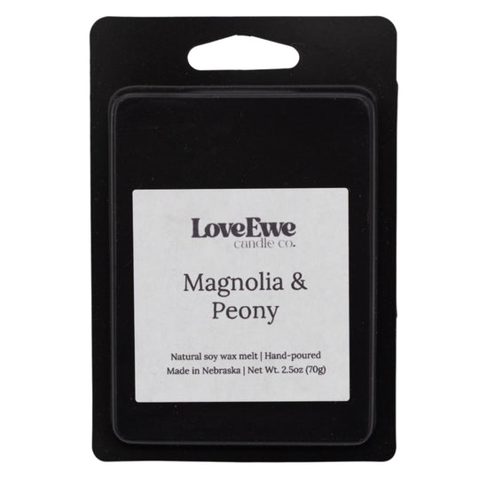 Magnolia & Peony Scented Wax Melt | 2.5 oz | Love Ewe Candle Company