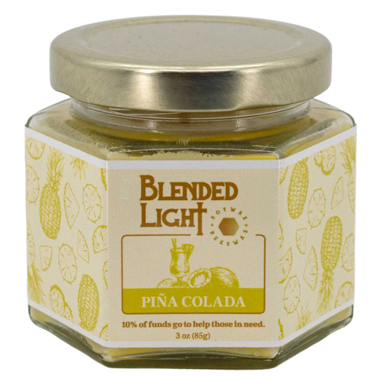 Piña Colada Scented Candle | Multiple Sizes | Blended Light