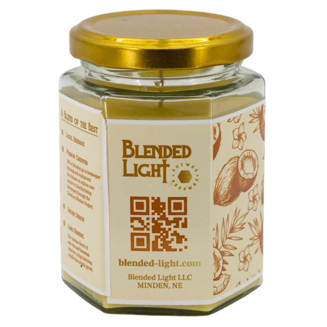 Coconut Scented Candle | Multiple Sizes | Blended Light