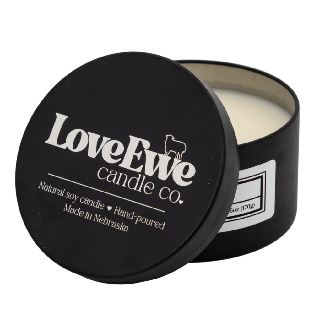 Santal + Coconut Scented Candle | 6 oz | Love Ewe Candle Company