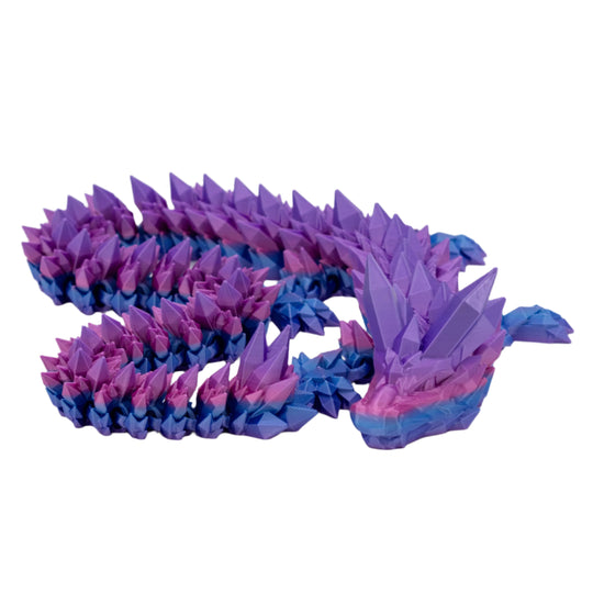 3D Printed Crystal Dragon | Multiple Colors | Black Sheep Productions LLC