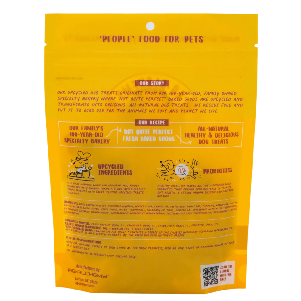 Yellow package with text and graphics on a white background