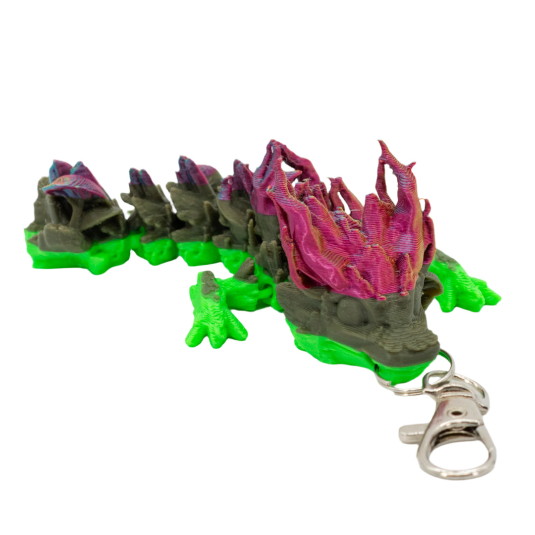 3D Printed Dragon Figurine Keychain | Multiple Colors | Black Sheep Productions LLC