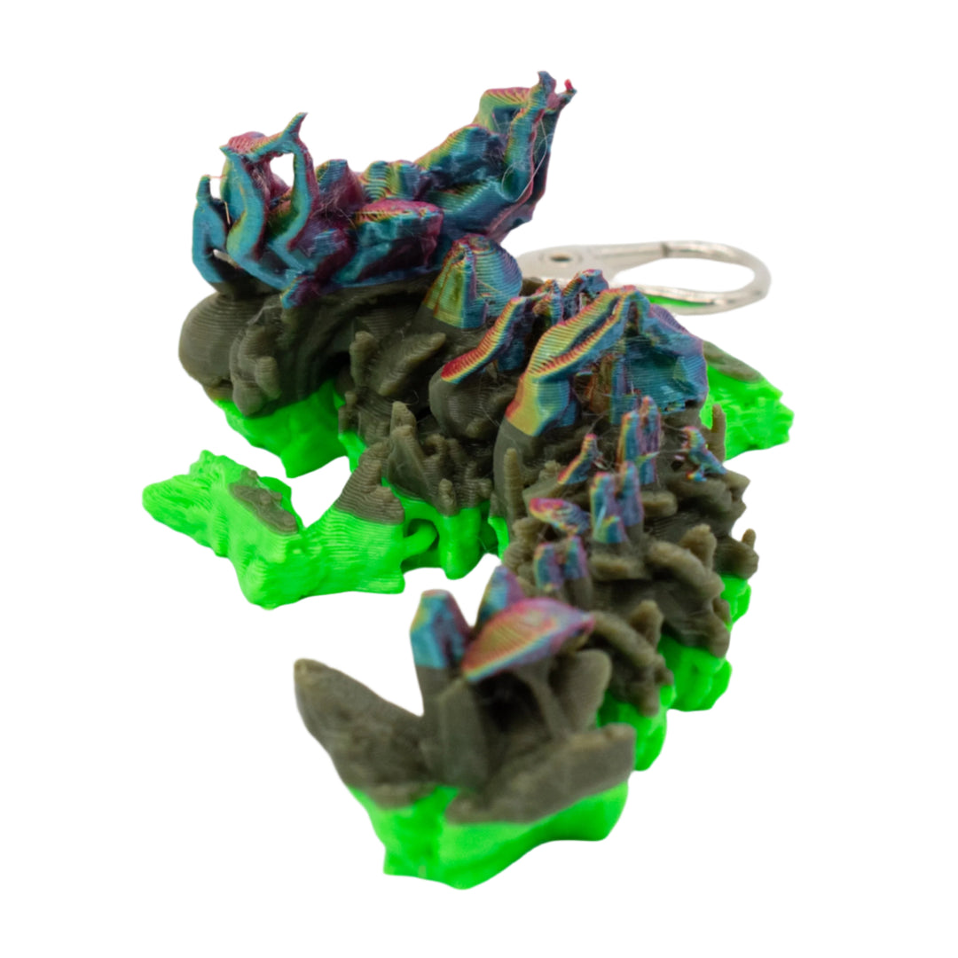 3D Printed Dragon Figurine Keychain | Multiple Colors | Black Sheep Productions LLC