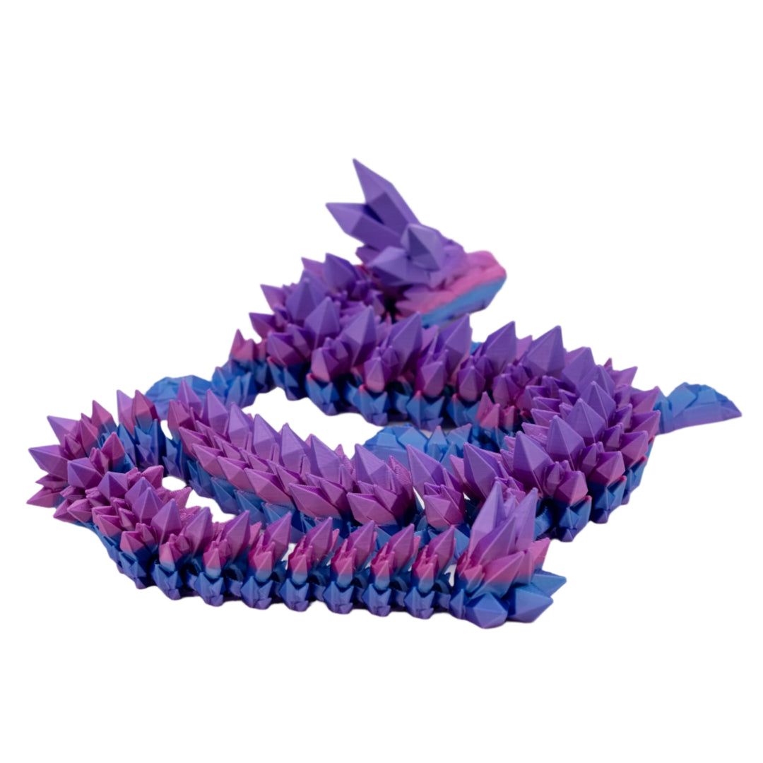 3D Printed Crystal Dragon | Multiple Colors | Black Sheep Productions LLC
