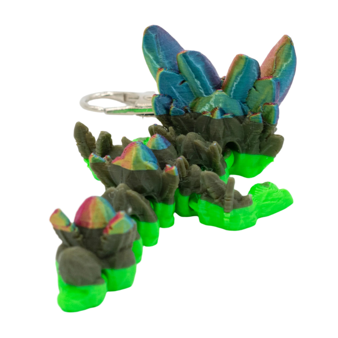 3D Printed Dragon Figurine Keychain | Multiple Colors | Black Sheep Productions LLC