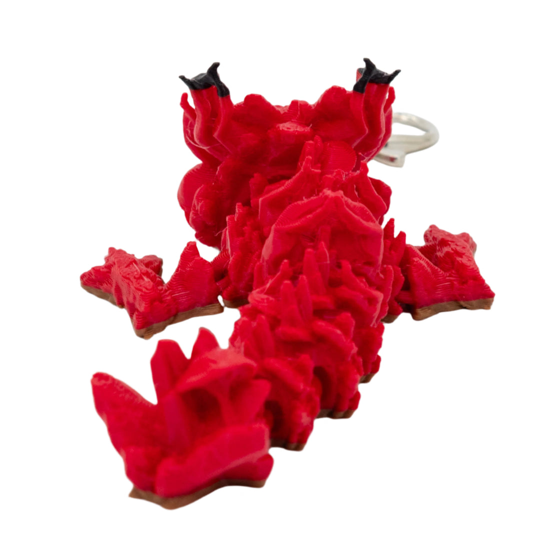3D Printed Dragon Figurine Keychain | Multiple Colors | Black Sheep Productions LLC
