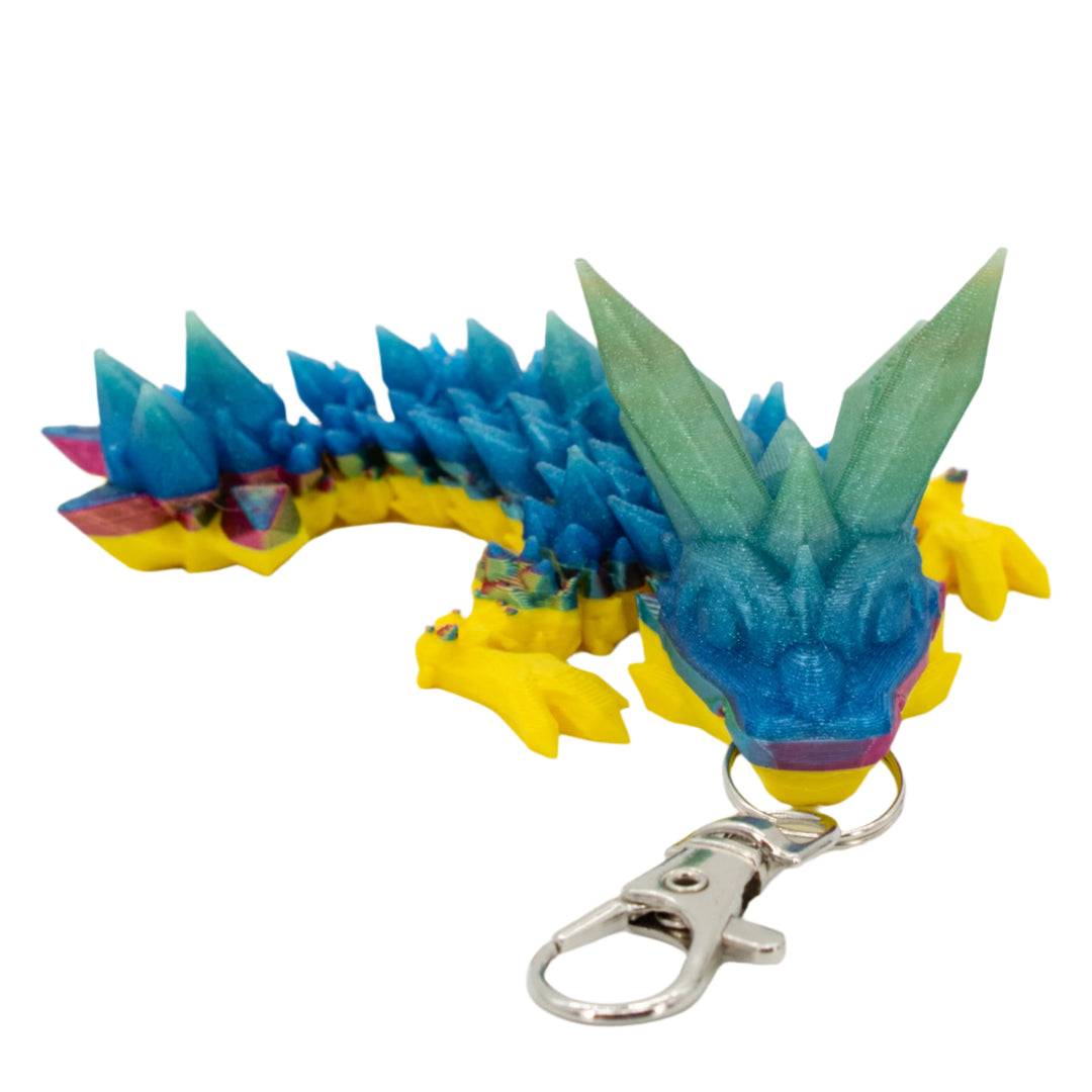 3D Printed Dragon Figurine Keychain | Multiple Colors | Black Sheep Productions LLC