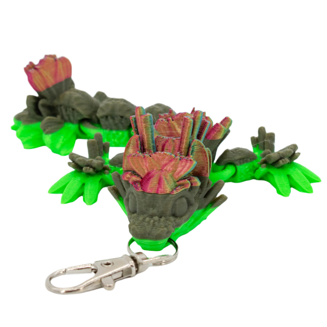 3D Printed Dragon Figurine Keychain | Multiple Colors | Black Sheep Productions LLC
