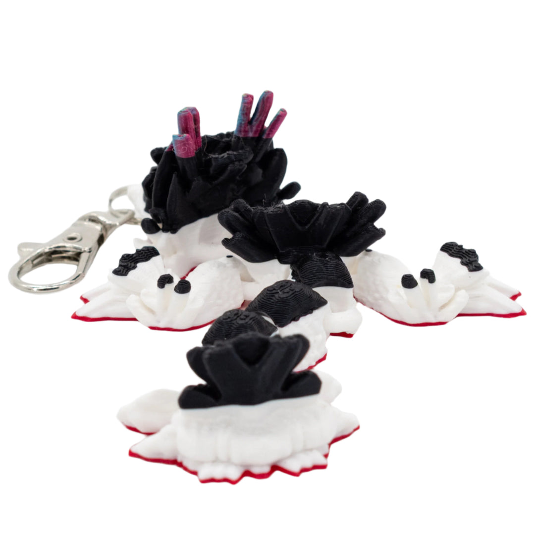 3D Printed Dragon Figurine Keychain | Multiple Colors | Black Sheep Productions LLC