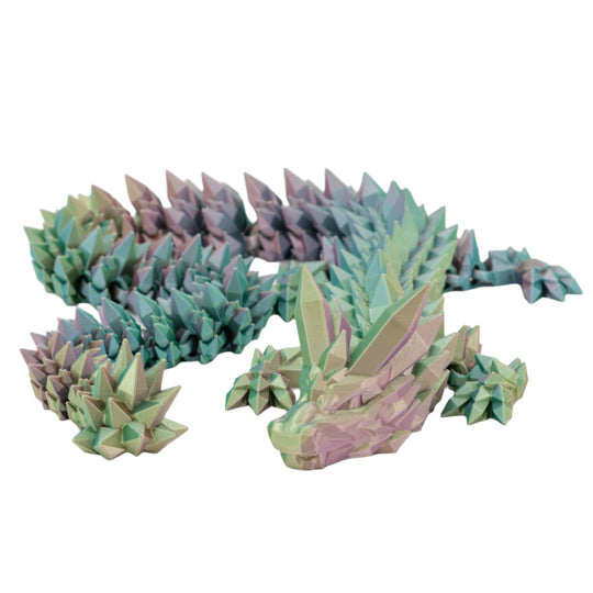 3D Printed Crystal Dragon | Multiple Colors | Black Sheep Productions LLC