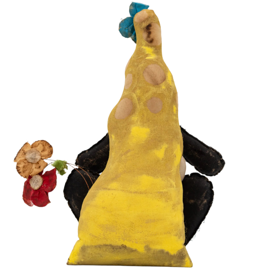 Rustic Sitting Gnome | 11" x 9" | The Painted Attic