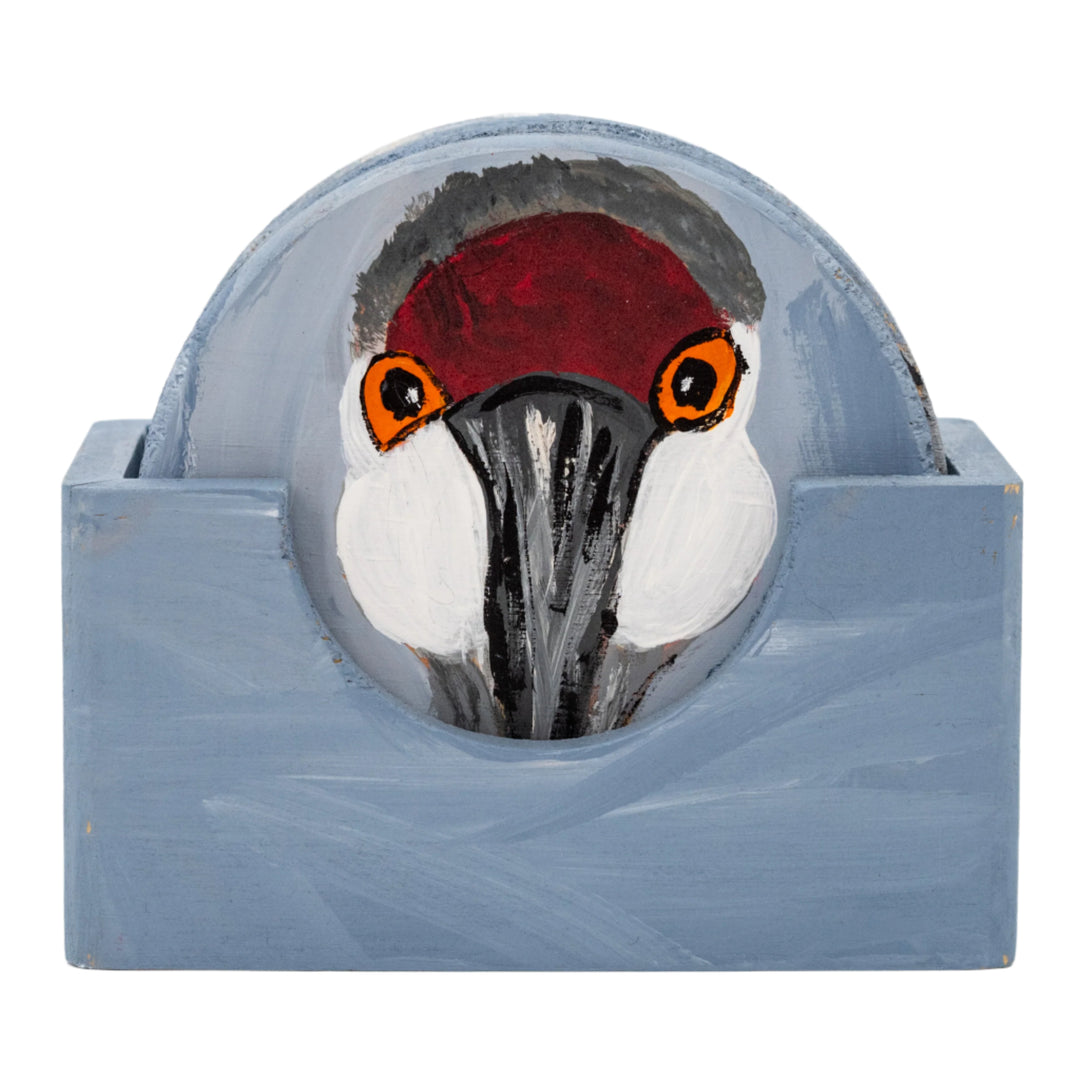 Sandhill Crane Coasters | Wildlife Collection | The Painted Attic