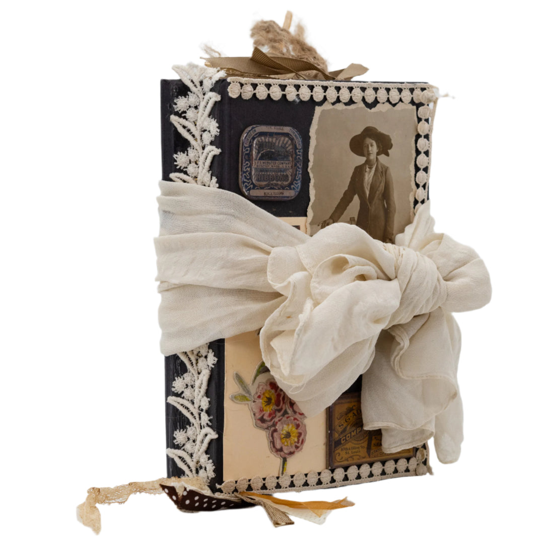 Vintage Treasures Junk Journal | 43 Page Keepsake of Antique Charm | The Painted Attic