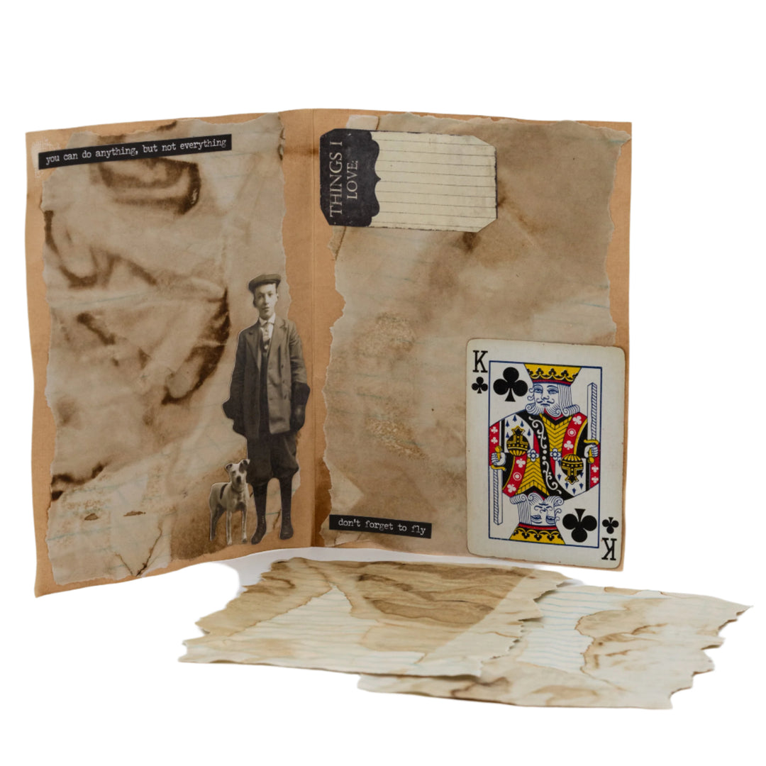 Vintage Junk Journal Card & Envelope Set | 5" x 7" | The Painted Attic