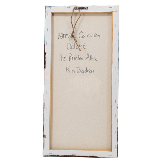 Delbert the Donkey Canvas Painting | 10" x 20" | The Painted Attic