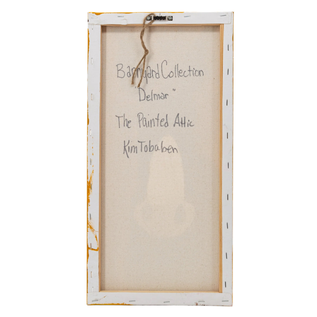 Delmar the Donkey | 10" x 20" | Canvas Painting | The Painted Attic