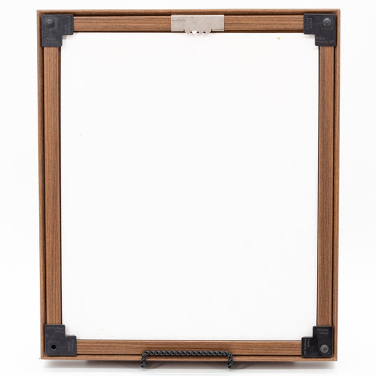 Wooden Frame With Stone Lighthouse Photo | 13.5" x 11.5" | Journey West Photographer