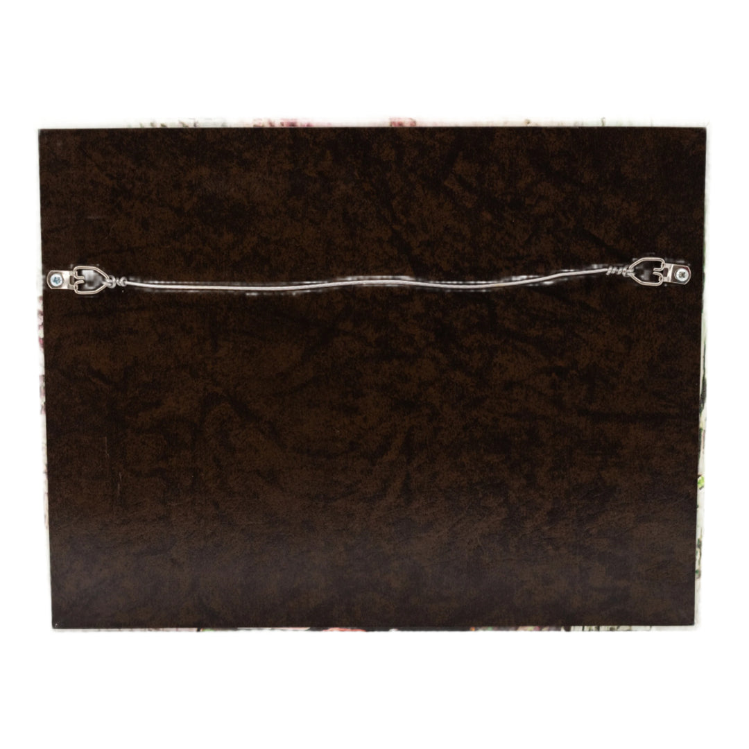 Back of framed photograph.